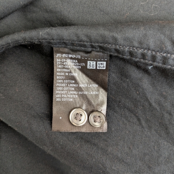 Uniqlo U Black Shirt Dress | Size S - Picture 8 of 8